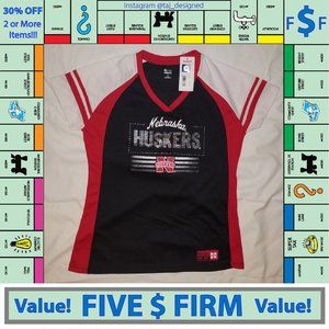 Women's Nebraska Huskers Jersey Style Shirt